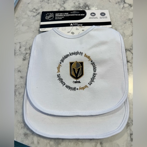 Baby Fanatic Other - Set of 2 Vegas Golden Knights baby bib set NHL New